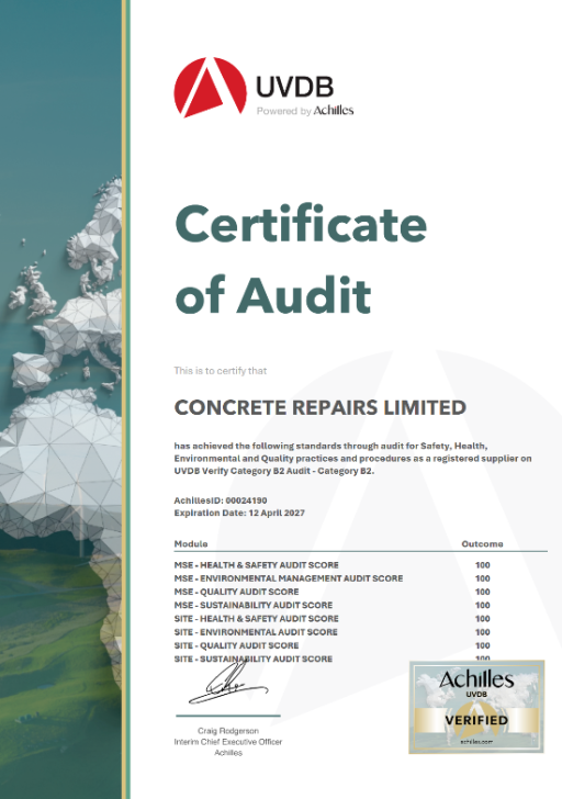 Certificate of Health & Safety Accreditation